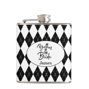Personalised Brother of the Bride Flask