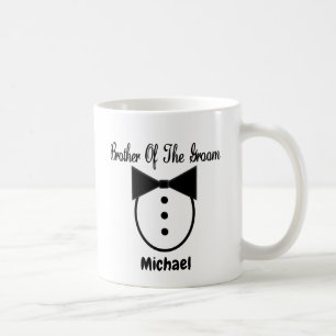 Personalised Brother of the Groom Tux Mug