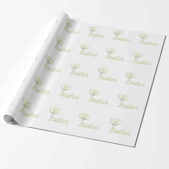 Personalised brother wrapping paper (Unrolled)