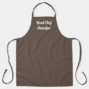 Personalised Brown Apron