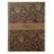 personalised brown damask notebook