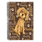 Personalised Brown Dog Journal Notebook