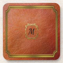 Personalised Brown Faux Leather