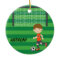 Personalised Brown Haired Soccer Boy Christmas
