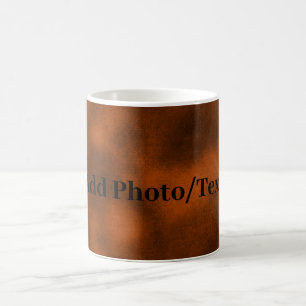 Personalised Brown Velvet Add Your Photo or Text Coffee Mug
