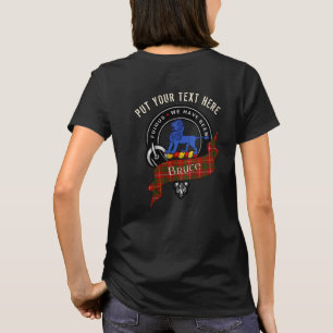 Personalised Bruce Clan Badge Adult T-Shirt