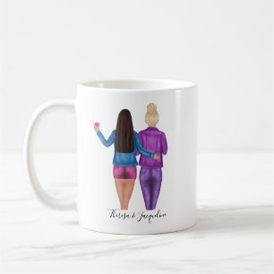 Personalised Brunettes Make The Best Friends Coffee Mug