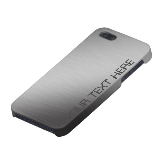 Personalised Brushed Metal Cover For iPhone 5/5S