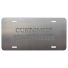 Personalised Brushed Metal Look Aluminium