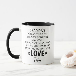 Personalised Brussels Griffon Dad Mug