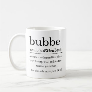 Personalised Bubbe Definition Coffee Mug