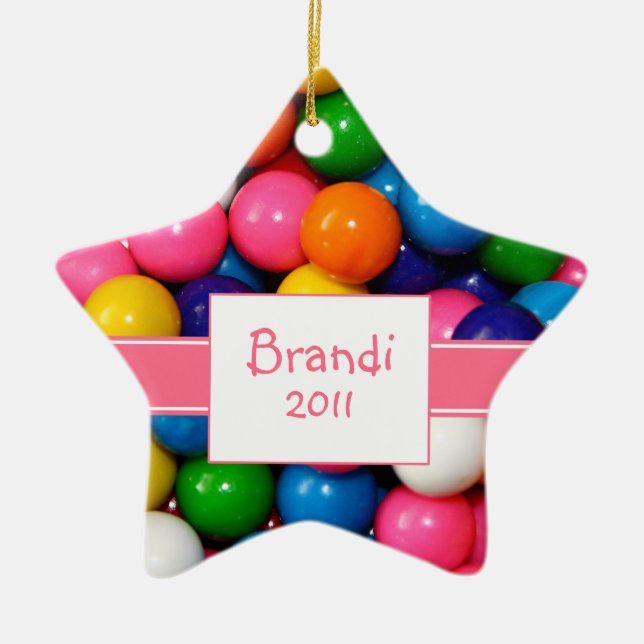 Personalised Bubblegum Ornament (Front)