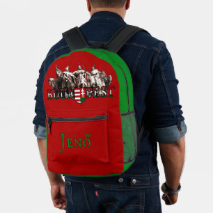 Personalised Budapest Heroes Hungarian Colours Printed Backpack