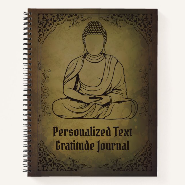 Personalised Buddha Gratitude Journal (Front)