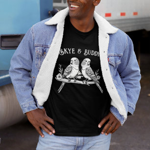 Personalised Budgie Name Shirt   Custom Bird Lover