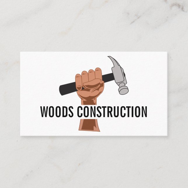 Personalised Builder/Construction Business Card (Front)