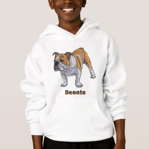 Personalised Bulldog Hoodie