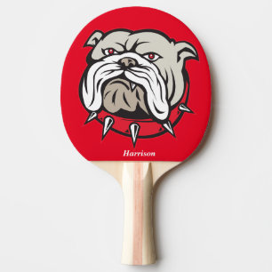 Personalised Bulldog Ping Pong Paddle