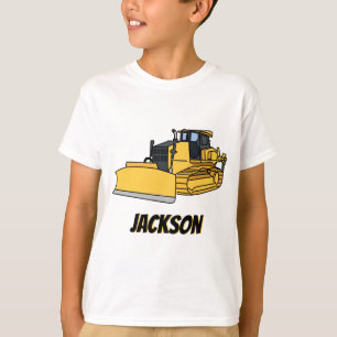 Personalised Bulldozer Construction Vehicle T-Shirt