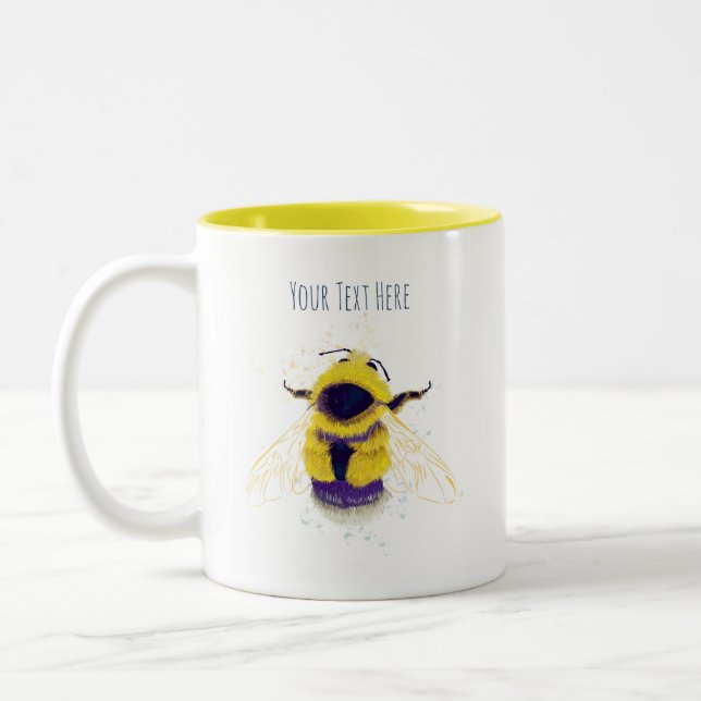 Personalised Bumblebee Mug (Left)