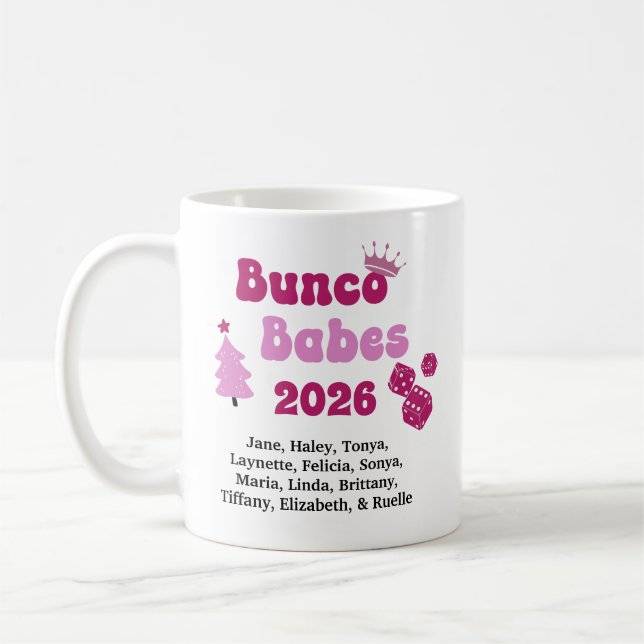 Personalised Bunco Babe  Coffee Mug (Left)