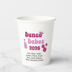 Personalised Bunco Babe  Paper Cups
