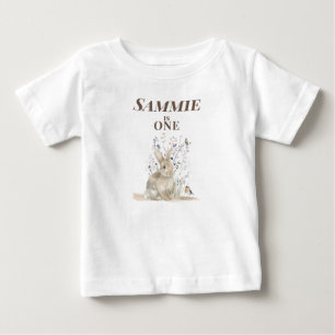 Personalised Bunny 1st Birthday Bodysuit