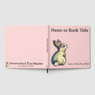 Personalised Bunny Baby Guest Book & Memory Book