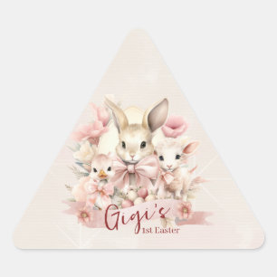 Personalised Bunny, Chick & Lamb Party Stickers