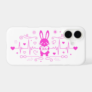 Personalised Bunny Love Heartbeat