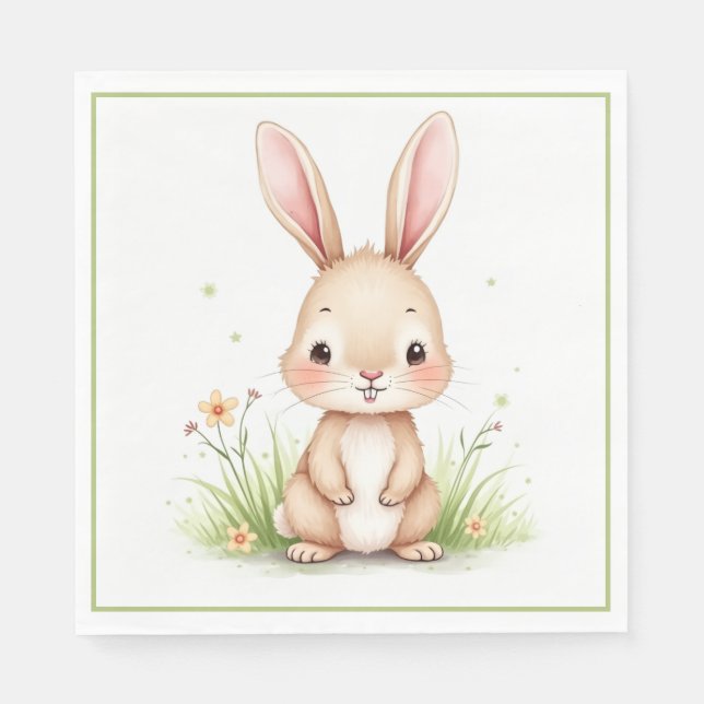 Personalised bunny napkin   (Front)