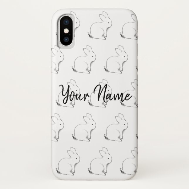 Personalised Bunny Phone Case (Back)