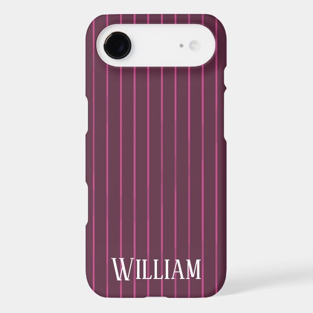 Personalised burgundy pinstripes (Back)