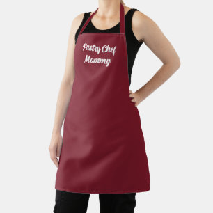 Personalised Burgundy Red Apron