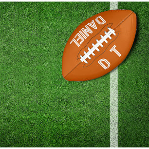 Personalised  -  burnt orange     american football