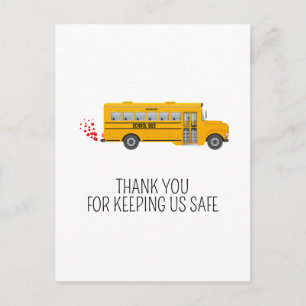 Personalised Bus Driver Appreciation Thank You Postcard