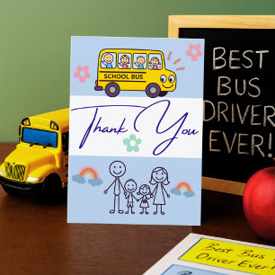 Personalised Bus Driver Card From Student Parent