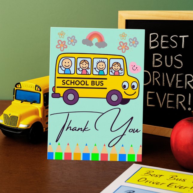 Personalised Bus Driver Card From Student Parent (Creator Uploaded)