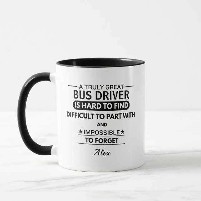 Personalised Bus Driver Mug (Left)