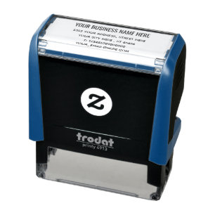 Personalised Business Address Self-inking Stamp