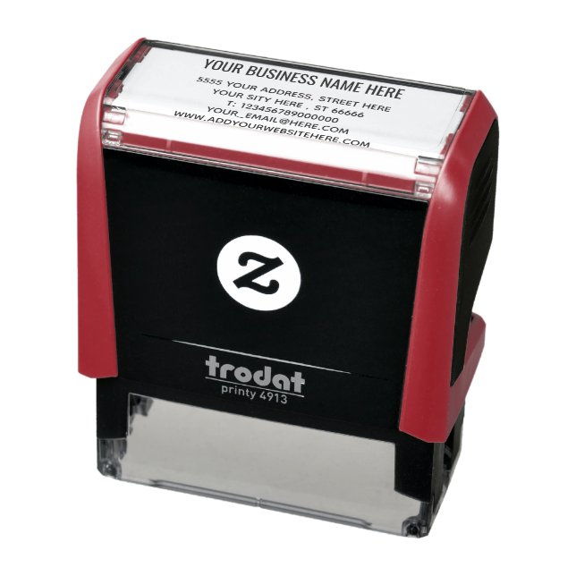 Personalised Business Address Stamps Template (Product)
