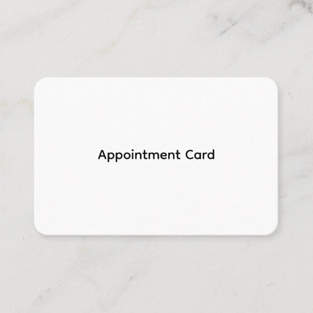Personalised Business Appointment Cards (Front)