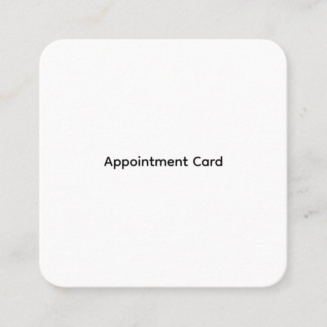 Personalised Business Appointment Cards (Front)