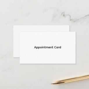 Personalised Business Appointment Cards