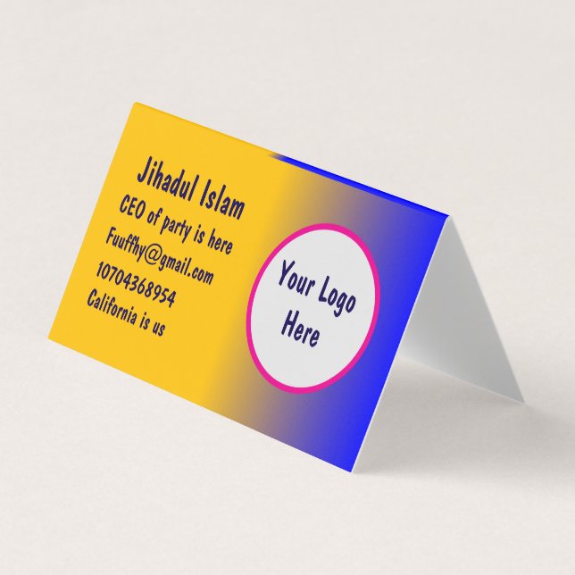 Personalised  business card (Front)