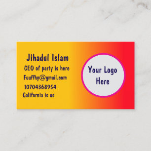 Personalised business card