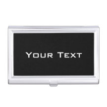Personalised business card holder with modern text