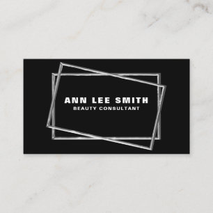 Personalised Business Card Words Editable Minimal