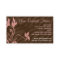 Personalised Business Cards, Feminine Pink / Brown