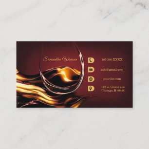 Personalised Business Cards Wine